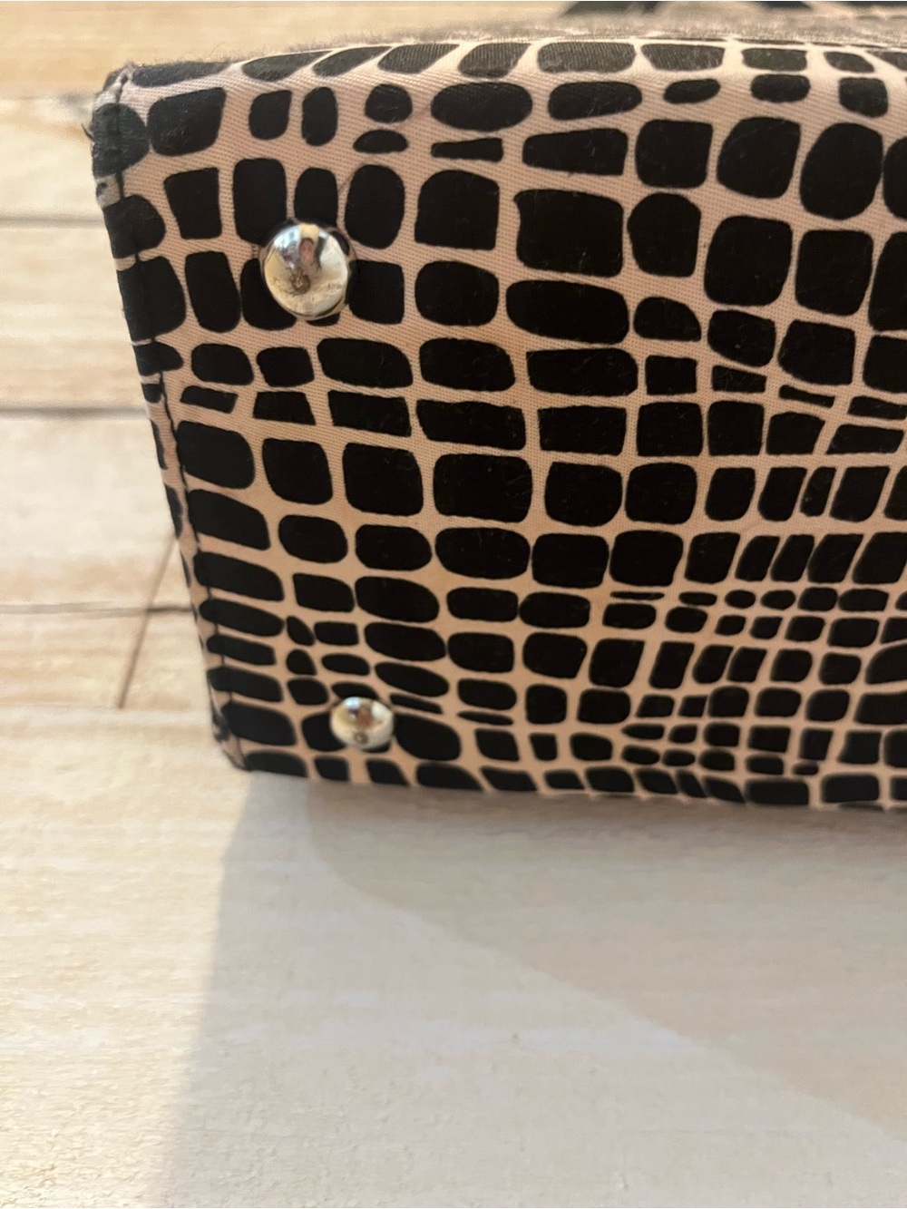 kate spade New York Black & Cream Patterned Tote Bag-Vintage Classic - Picture 10 of 14